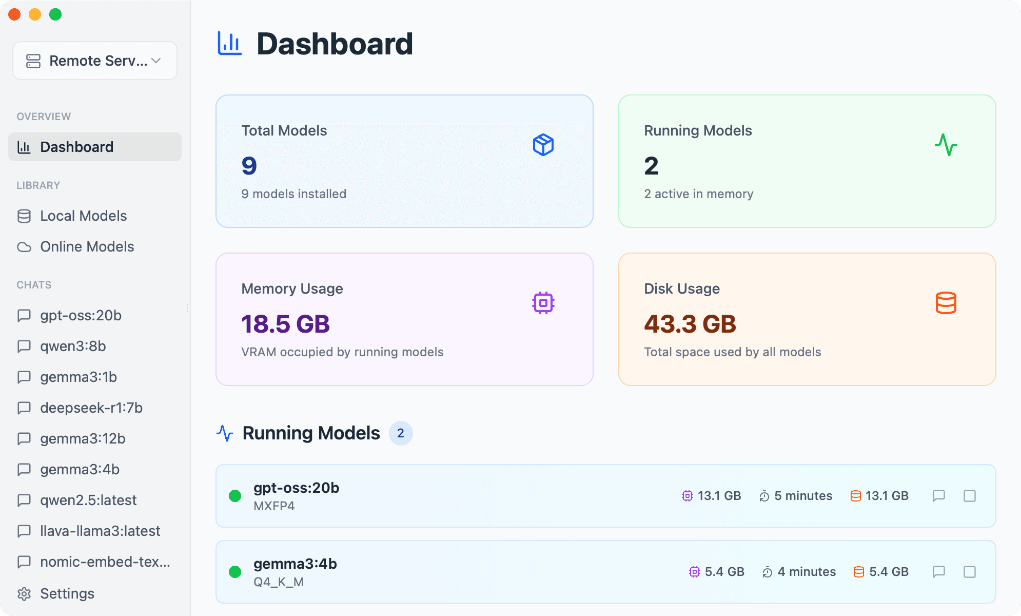 OllaMan Ollama GUI Desktop Application - Professional Model Management Interface