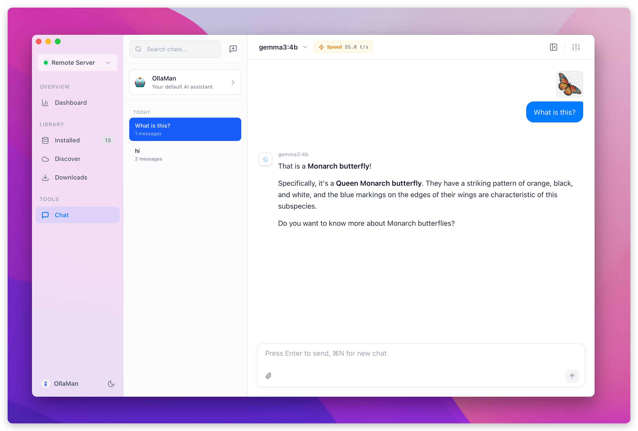 Attachment button and previews