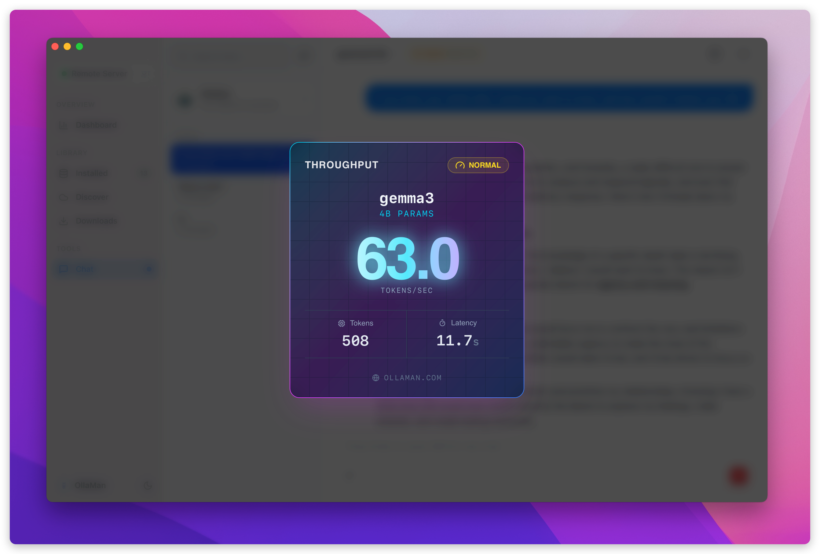 Performance stats and share card